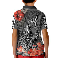 Personalised Hawaii Hammerhead Shark Kid Polo Shirt Polynesian Vintage Vibes LT9 - Polynesian Pride