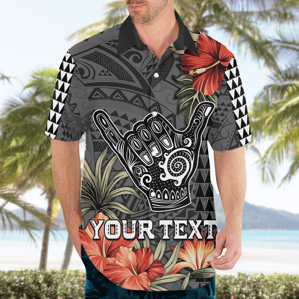 Personalised Hawaii Shaka Surf Hand Sign Hawaiian Shirt Polynesian Vintage Vibes LT9 - Polynesian Pride