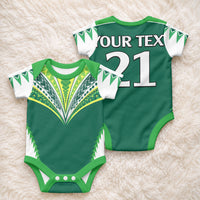 Cook Islands Rugby Custom Baby Onesie Polynesian Pattern No1 LT9 - Polynesian Pride