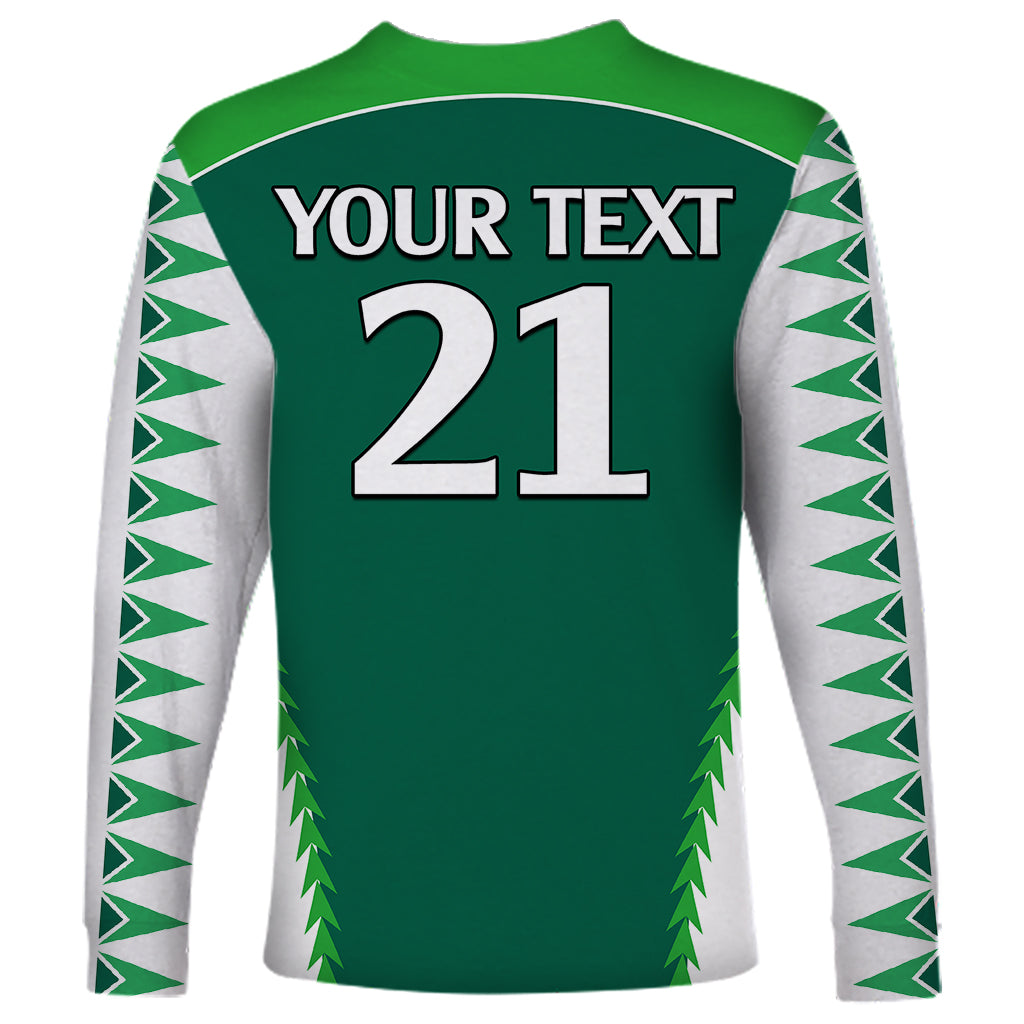 Personalised Polynesian Pride Cook Islands Rugby Long Sleeve Shirt No1 LT9 - Polynesian Pride