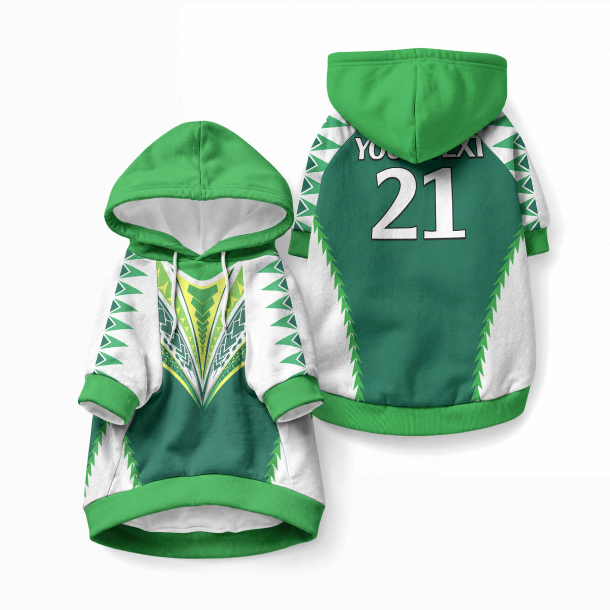 Cook Islands Rugby Custom Pet Hoodie No1 LT9 Pullover Green - Polynesian Pride