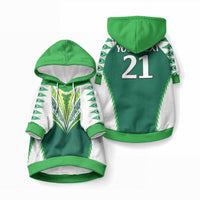 Cook Islands Rugby Custom Pet Hoodie No1 LT9 Pullover Green - Polynesian Pride