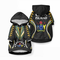 Polynesian Pride Cook Islands Pet Hoodie Tribal Wave Style LT9 Pullover Black - Polynesian Pride