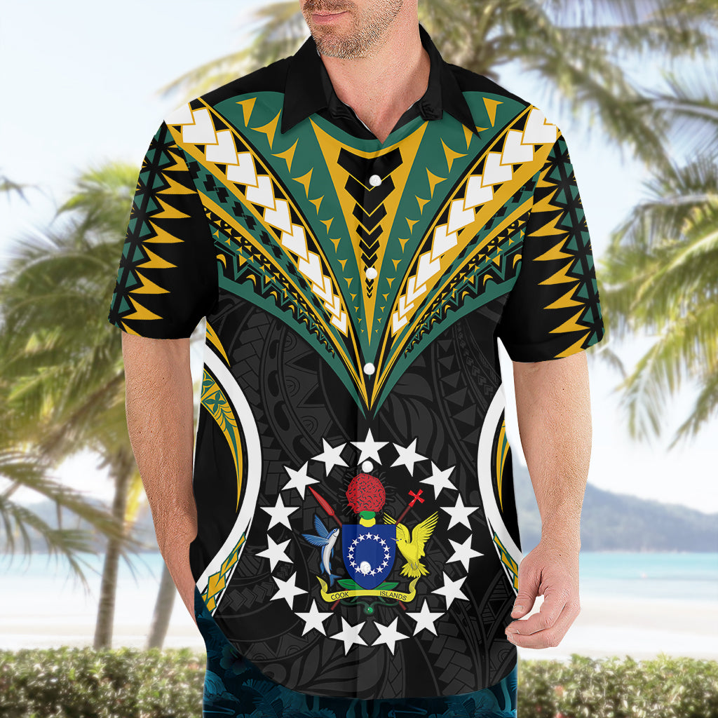 Personalised Polynesian Pride Cook Islands Hawaiian Shirt Tribal Wave Style LT9 - Polynesian Pride