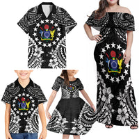 Cook Islands Ra o te Ui Ariki Est 1967 Family Matching Off Shoulder Maxi Dress and Hawaiian Shirt LT9 - Polynesian Pride