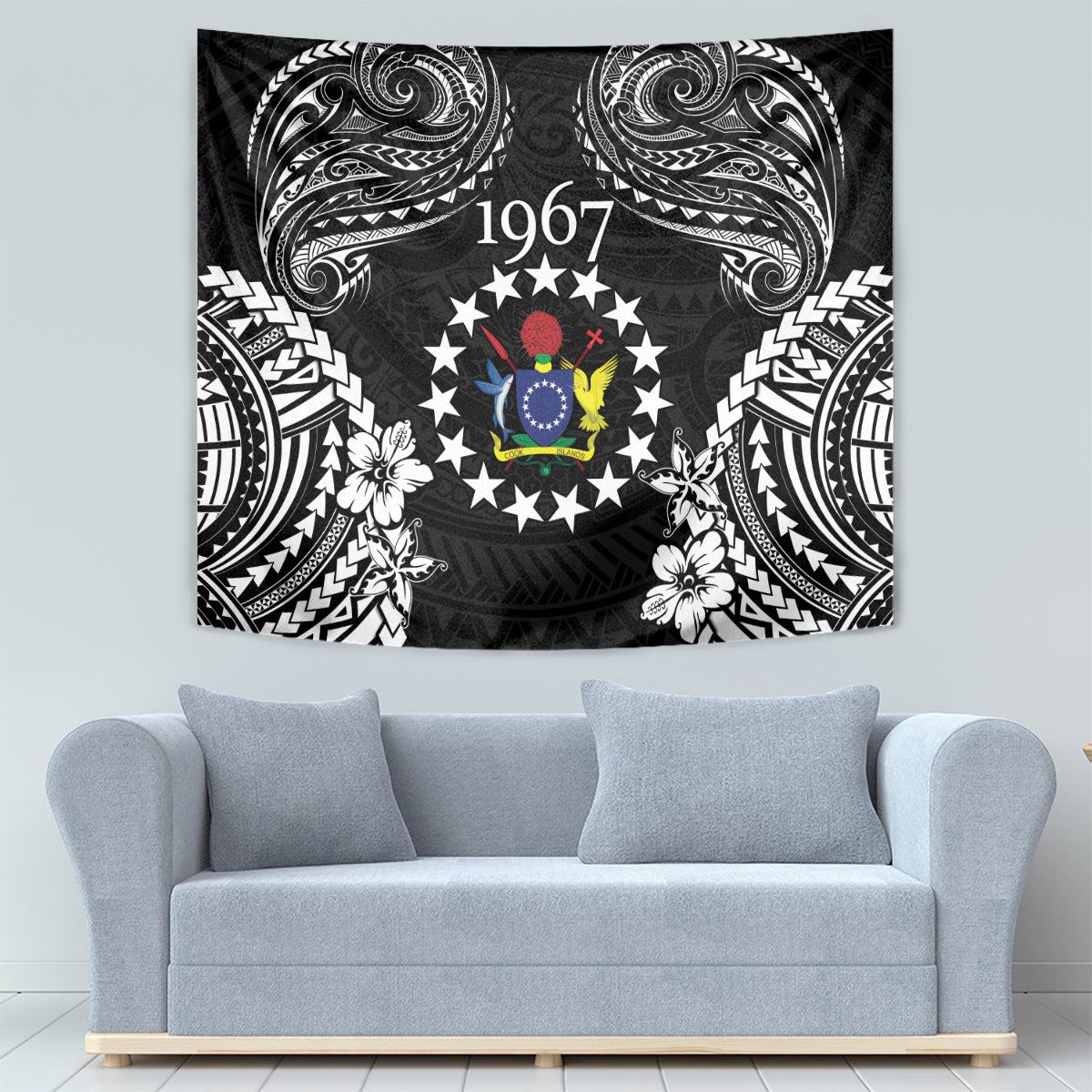 Cook Islands Ra o te Ui Ariki Est 1967 Tapestry