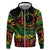 Cook Islands 15 Stars Zip Hoodie Kuki Airani Polynesian Tribal Wave Tattoo