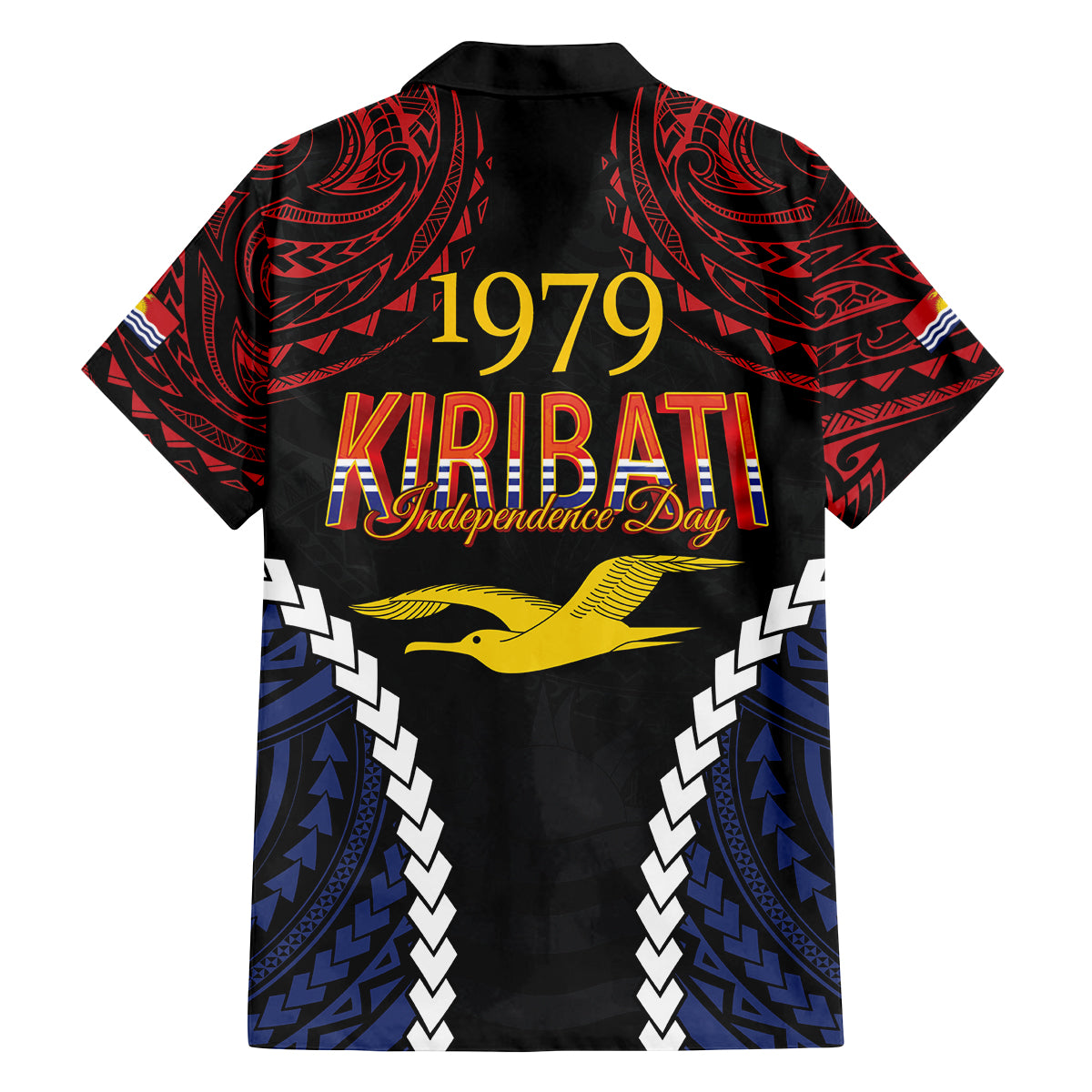 Kiribati 45th Anniversary Independence Day Family Matching Long Sleeve Bodycon Dress and Hawaiian Shirt Since 1979