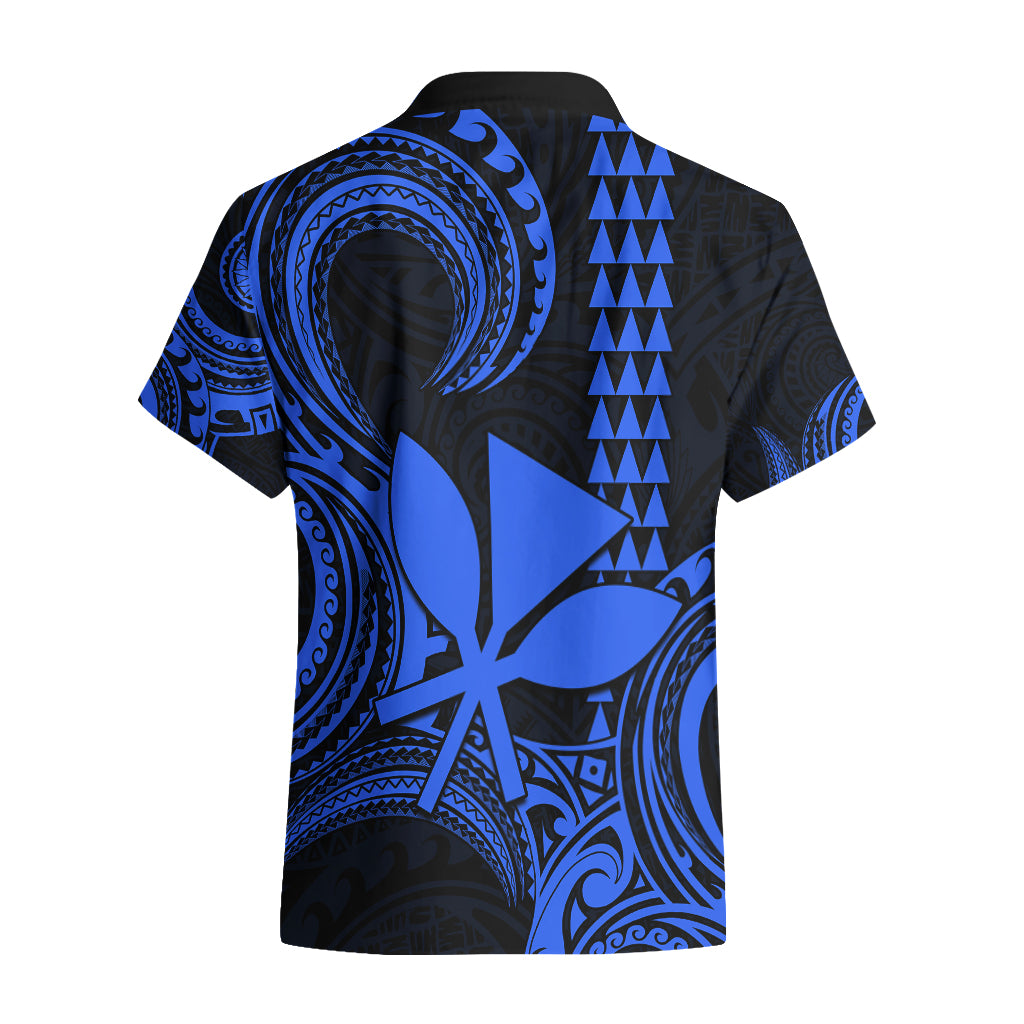 Custom King Kamehameha Day Hawaii Hawaiian Shirt Paradise of the Pacific Tribal Kakau - Blue LT9 - Polynesian Pride