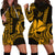 Custom King Kamehameha Day Hawaii Hoodie Dress Paradise of the Pacific Tribal Kakau - Gold LT9 - Polynesian Pride