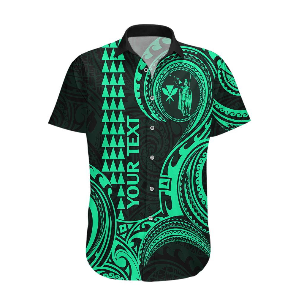 Custom King Kamehameha Day Hawaii Hawaiian Shirt Paradise of the Pacific Tribal Kakau - Green LT9 Green - Polynesian Pride