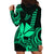 Custom King Kamehameha Day Hawaii Hoodie Dress Paradise of the Pacific Tribal Kakau - Green LT9 - Polynesian Pride