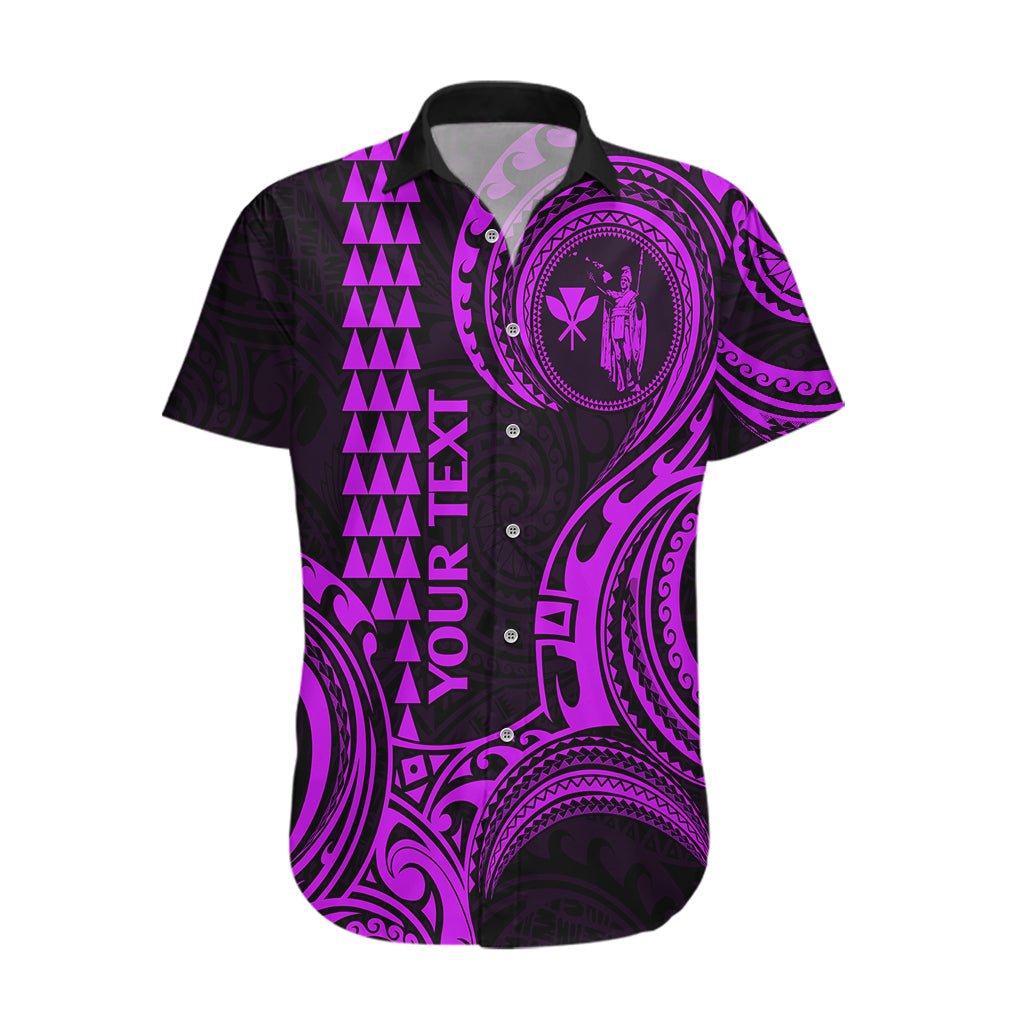 Custom King Kamehameha Day Hawaii Hawaiian Shirt Paradise of the Pacific Tribal Kakau - Purple LT9 Purple - Polynesian Pride