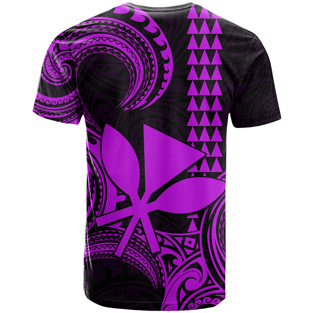 Custom King Kamehameha Day Hawaii T Shirt Paradise of the Pacific Tribal Kakau Purple LT9 - Polynesian Pride