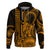 King Kamehameha Day Hawaii Hoodie Paradise of the Pacific Tribal Kakau with Kanaka Maoli Gold LT9 Gold - Polynesian Pride