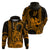 King Kamehameha Day Hawaii Hoodie Paradise of the Pacific Tribal Kakau with Kanaka Maoli Gold LT9 - Polynesian Pride