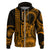 King Kamehameha Day Hawaii Hoodie Paradise of the Pacific Tribal Kakau with Kanaka Maoli Gold LT9 - Polynesian Pride