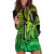 King Kamehameha Day Hawaii Hoodie Dress Paradise of the Pacific Tribal Kakau with Kanaka Maoli - Lime LT9 Lime - Polynesian Pride