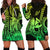 King Kamehameha Day Hawaii Hoodie Dress Paradise of the Pacific Tribal Kakau with Kanaka Maoli - Lime LT9 - Polynesian Pride