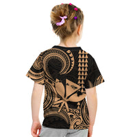 King Kamehameha Day Hawaii Kid T Shirt Paradise of the Pacific Tribal Kakau with Kanaka Maoli - Nude LT9 - Polynesian Pride