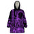 King Kamehameha Day Hawaii Wearable Blanket Hoodie Paradise of the Pacific Tribal Kakau with Kanaka Maoli - Purple LT9 One Size Purple - Polynesian Pride