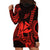 King Kamehameha Day Hawaii Hoodie Dress Paradise of the Pacific Tribal Kakau with Kanaka Maoli - Red LT9 - Polynesian Pride