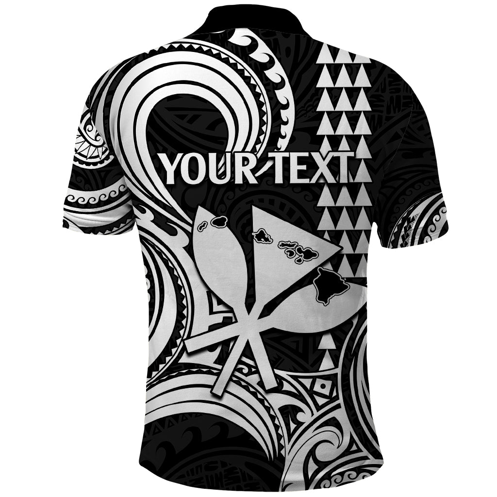 King Kamehameha Day Hawaii Polo Shirt Paradise of the Pacific Tribal Kakau with Kanaka Maoli White LT9 - Polynesian Pride
