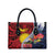 Flag of Kiribati Polynesian Pattern Leather Bag Est 1979 With Tropical Flowers - Polynesian Pride