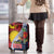Flag of Kiribati Polynesian Pattern Luggage Cover Est 1979 With Tropical Flowers
