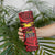 Flag of Kiribati Polynesian Pattern Skinny Tumbler Est 1979 With Tropical Flowers