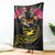 Kiribati Independence Day Personalised Blanket Gold Frigatebird with Polynesian Pattern
