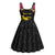 Kiribati Independence Day Personalised Midi Dress Gold Frigatebird with Polynesian Pattern - Polynesian Pride