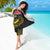 Kiribati Independence Day Personalised Sarong Gold Frigatebird with Polynesian Pattern