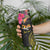 Kiribati Independence Day Personalised Skinny Tumbler Gold Frigatebird with Polynesian Pattern