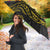 Kiribati Independence Day Personalised Umbrella Gold Frigatebird with Polynesian Pattern - Polynesian Pride