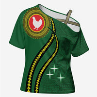 Manua Islands Polynesian Style Cross Shoulder Shirt - Polynesian Pride