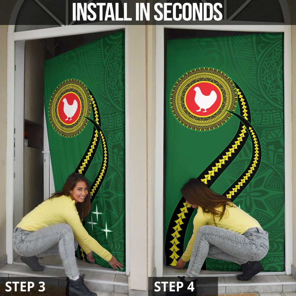 Manua Islands Polynesian Style Door Cover - Polynesian Pride