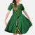 Manua Islands Polynesian Style Family Matching Long Sleeve Bodycon Dress and Hawaiian Shirt