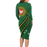 Manua Islands Polynesian Style Family Matching Long Sleeve Bodycon Dress and Hawaiian Shirt LT9 - Polynesian Pride