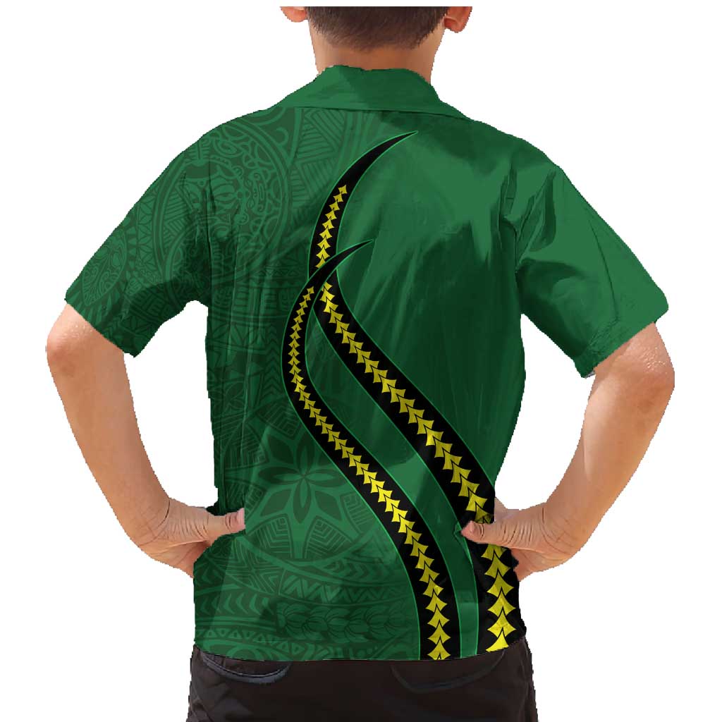 Manua Islands Polynesian Style Family Matching Mermaid Dress and Hawaiian Shirt