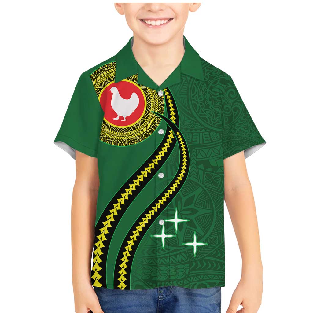 Manua Islands Polynesian Style Family Matching Mermaid Dress and Hawaiian Shirt