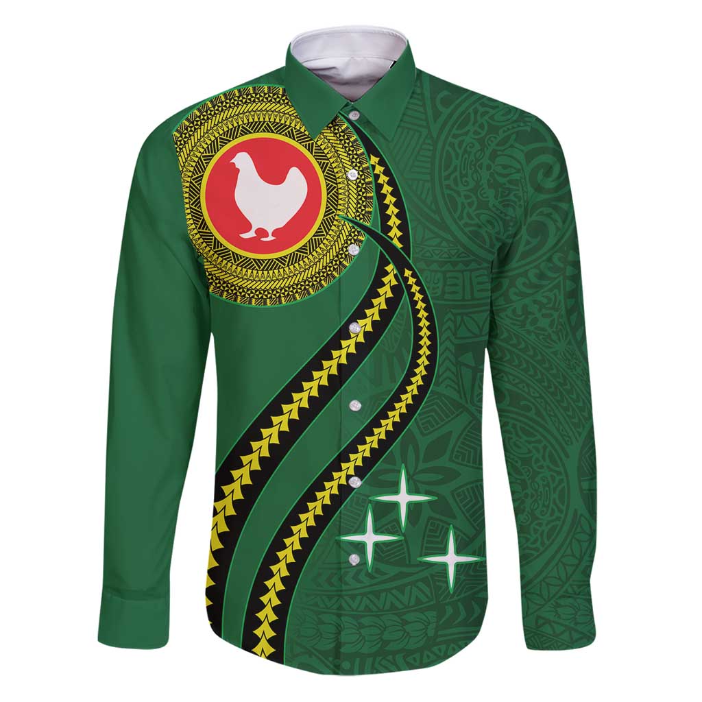 Manua Islands Polynesian Style Family Matching Puletasi and Hawaiian Shirt