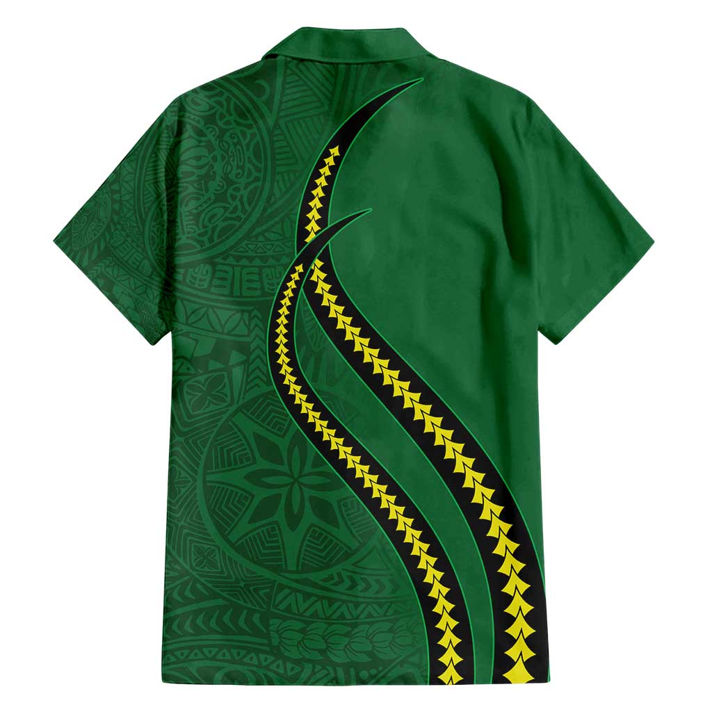 Manua Islands Polynesian Style Family Matching Summer Maxi Dress and Hawaiian Shirt