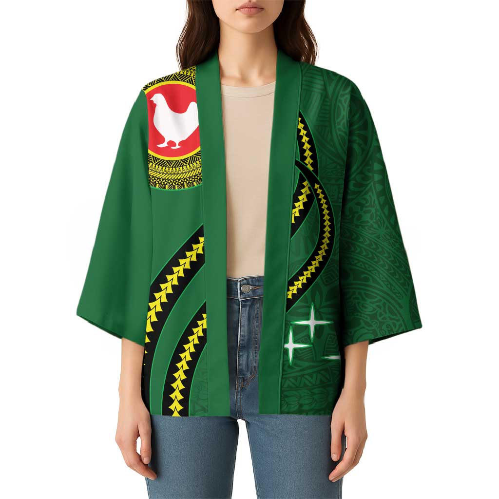 Manua Islands Polynesian Style Kimono - Polynesian Pride