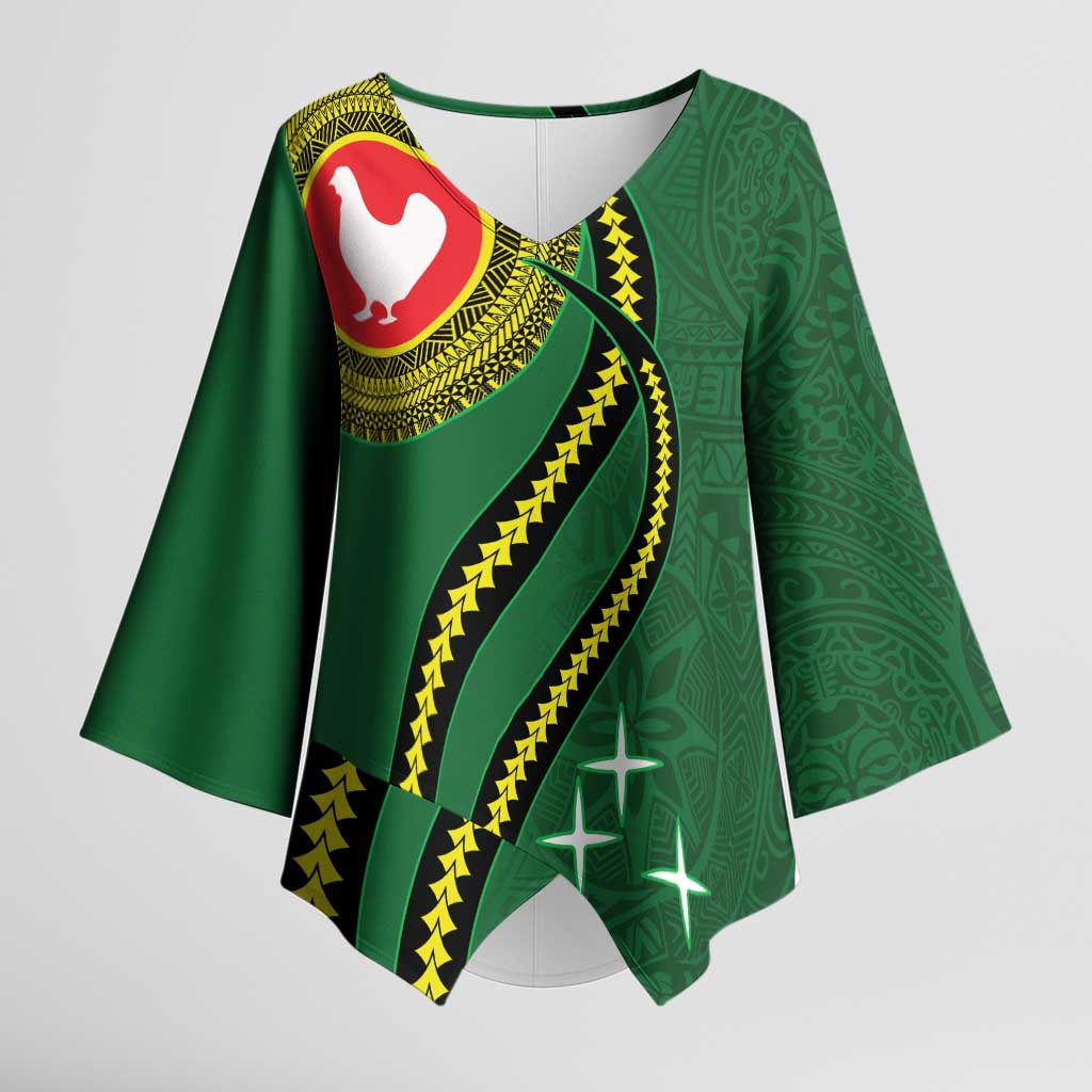 Manua Islands Polynesian Style Kimono Sleeve Blouse - Polynesian Pride