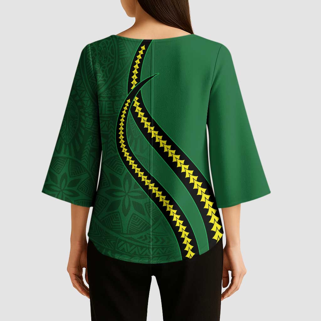 Manua Islands Polynesian Style Kimono Sleeve Blouse - Polynesian Pride
