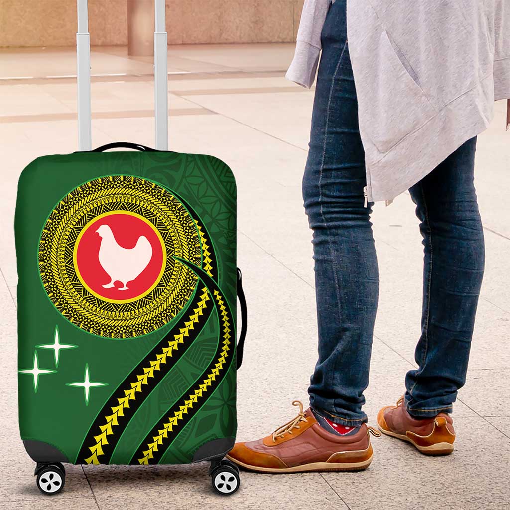 Manua Islands Polynesian Style Luggage Cover