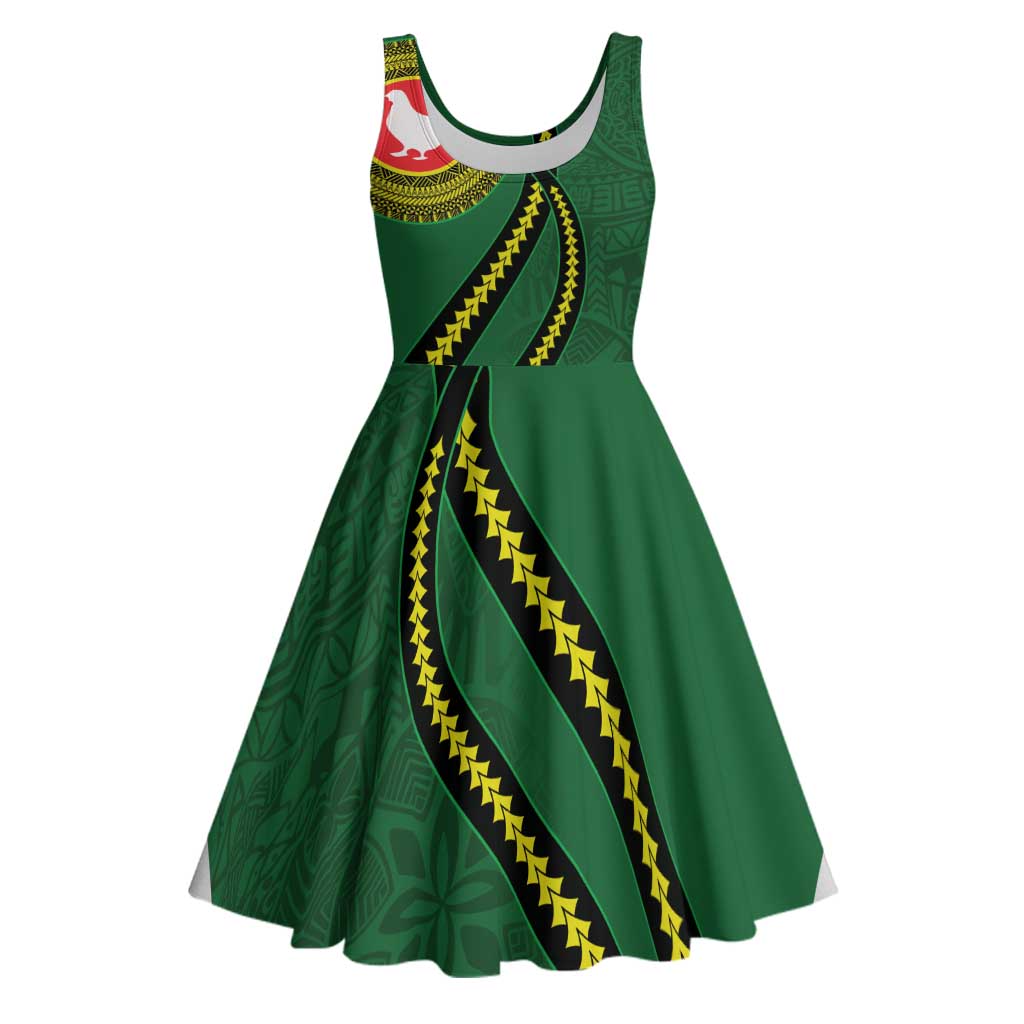 Manua Islands Polynesian Style Midi Dress - Polynesian Pride