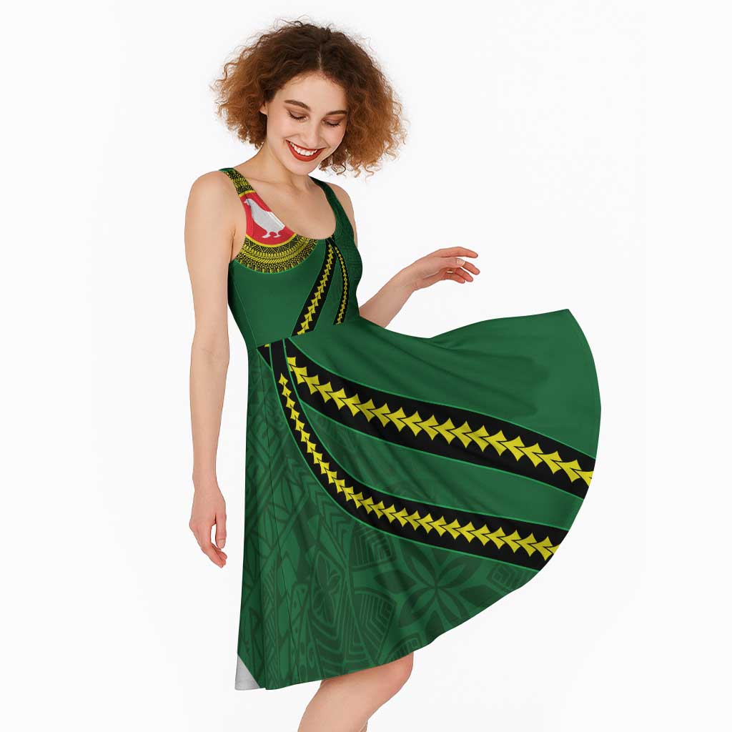 Manua Islands Polynesian Style Midi Dress - Polynesian Pride