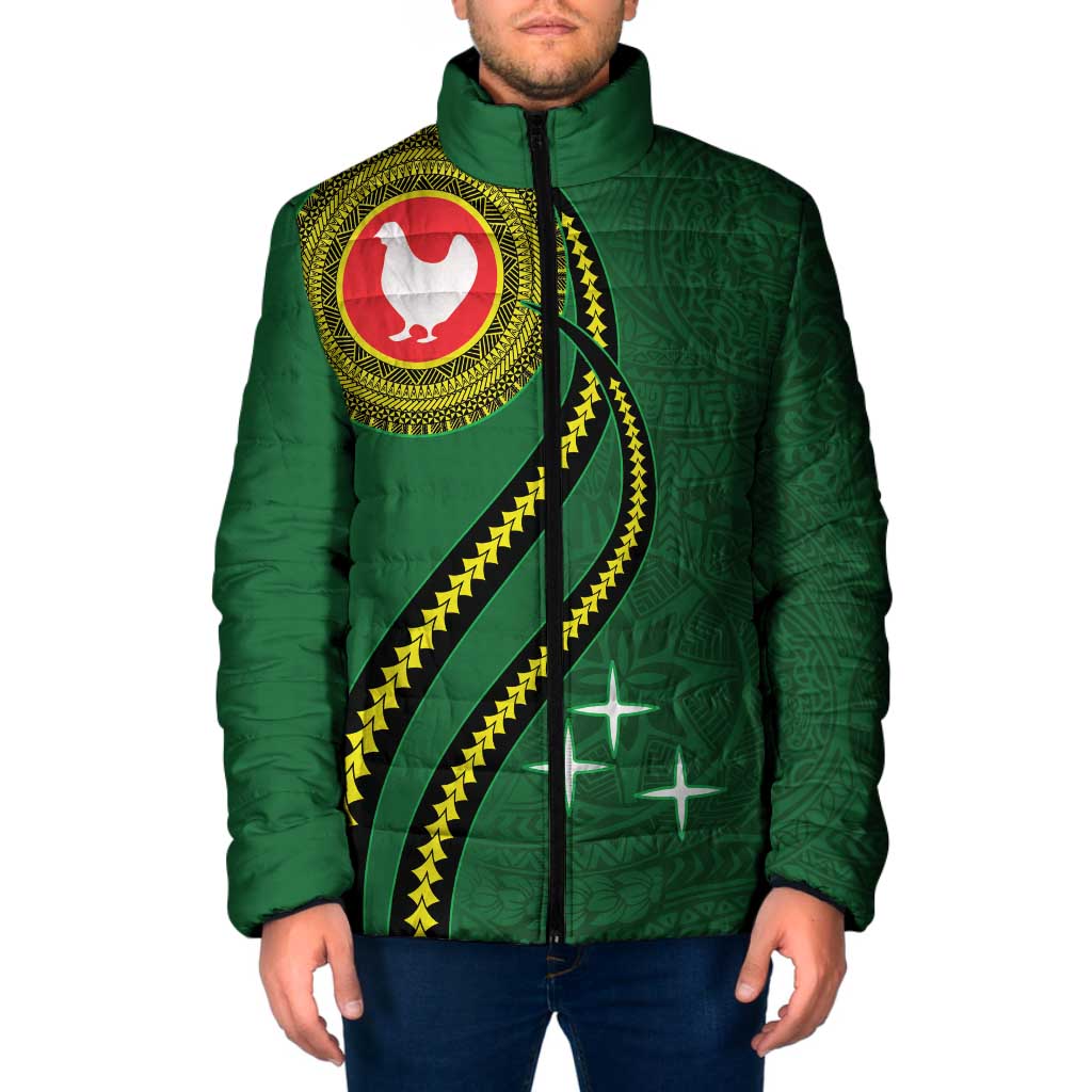 Manua Islands Polynesian Style Padded Jacket - Polynesian Pride